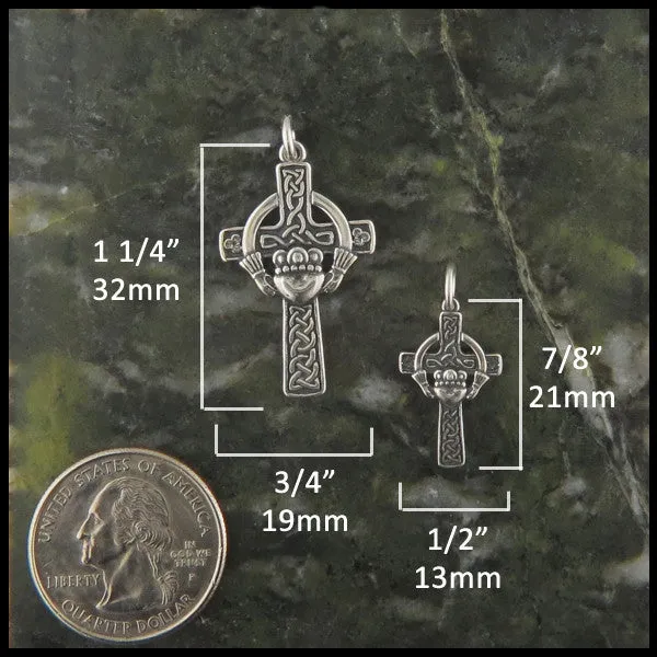 Walker Metalsmiths Necklaces Claddagh Cross Pendant in Gold