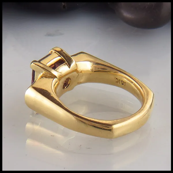 Walker Metalsmiths PreStyled Sets Purple Spinel in 18K Yellow Gold