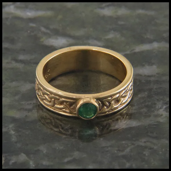 Walker Metalsmiths Rings Josephines Knot Band with Gemstones in Gold